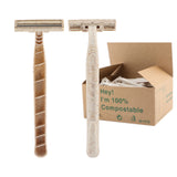 Eco Friendly Biodegradable Razors - Box of 50