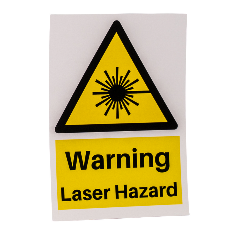 Laser Hazard Warning Sign (5x7")